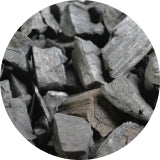 Three types of charcoal